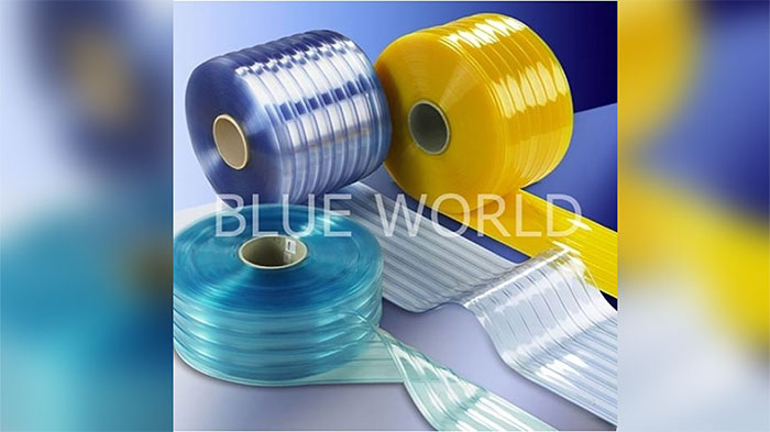 ม่านริ้วพลาสติก Blue World ม่านริ้วพลาสติก Blue World