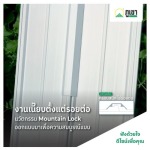 PR-8 หลังคาไวนิล เมาท์เทนล็อกครอบลอน - โรงงานผลิตหลังคาไวนิล แผ่นพลาสวูด ตราภูเขา
