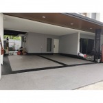 งานทรายล้างโรงรถโมเดิร์น - งานพื้นทรายล้าง - Luxstone พระราม2