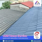 Waterproofing the rooftop. - บริการซ่อมหลังคารั่ว กระเบื้อง เมทัลชีท - เอเอ็นบี โฮม เซอร์วิส