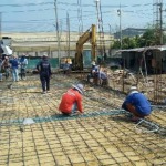 งานเทพื้นคอนกรีต - ห้างหุ้นส่วนจำกัด ทีแอนด์บี รับสร้างบ้าน