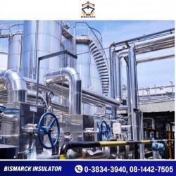 Installation of insulated steam pipes