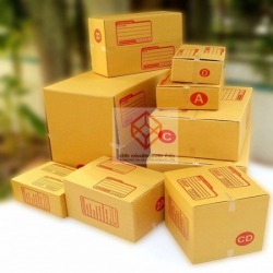สั่งทำกล่องฝาชนสีน้ำตาล พระราม 2