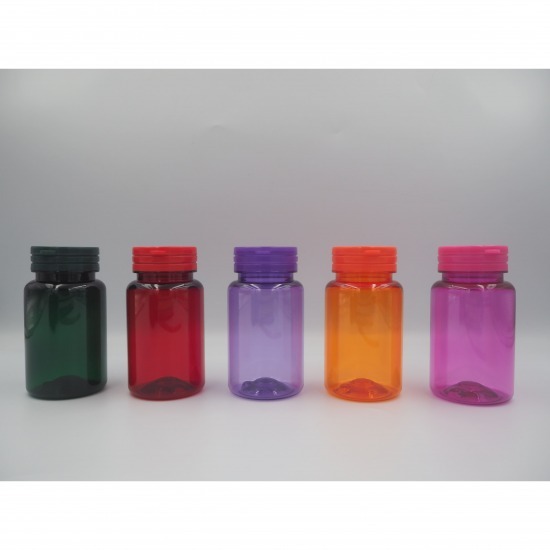 ขวดกลม PET 100 ml. ฝาฉีกขาด โรงงานผลิตขวดอาหารเสริม 